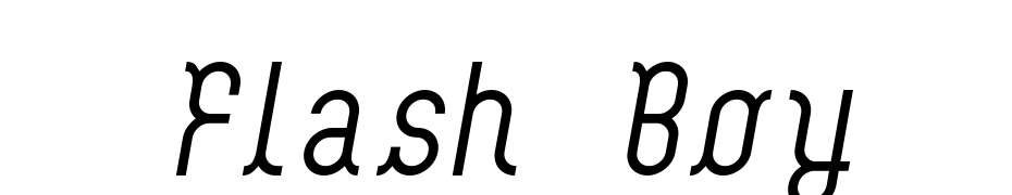 Flash Boy Font Download Free